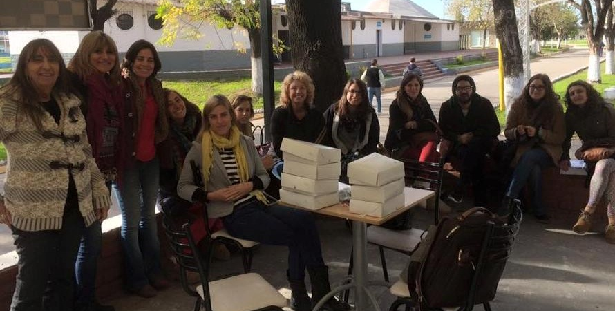 El equipo de Fundación Huésped que brindó los talleres.